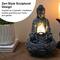 Glitzhome® 12" Zen-Style LED Tabletop Fountain with Pump